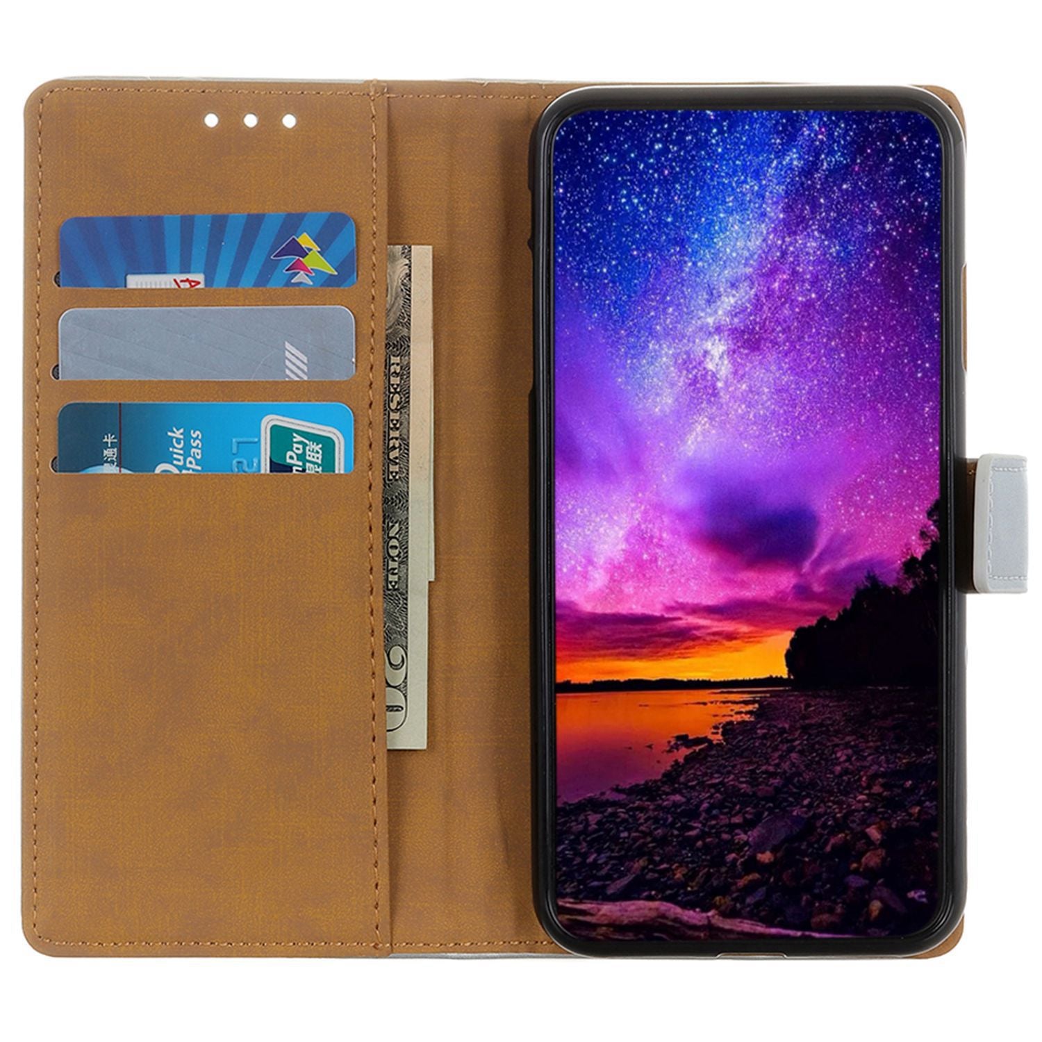 For Google Pixel 9 Pro Case Folio PU Leather Magnetic Clasp Phone Cover For Google Pixel 9 Pro Case Folio PU Leather Magnetic Clasp Phone Cover